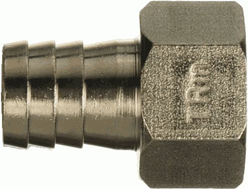 Переходник для резин. шланга  1/2" г - 14 мм,  ник.лат.,TRm 06233