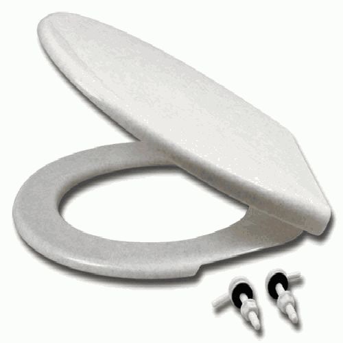 Сиденье для унитаза ВИКТОРИЯ белый мрамор 20980512 (0512) ВИР ПЛАСТ