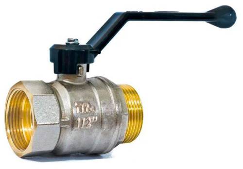 Кран шар. 1/2" г-ш рычаг, лат. ник.  TeRma NEOS 32013