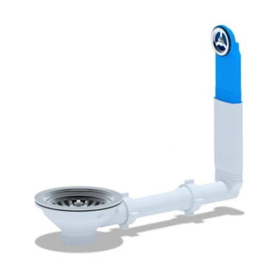 Перелив АНИ 3.1/2"  N320 для мойки с круглым вертикальным корпусом