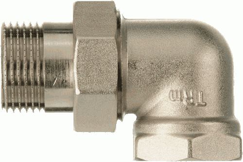 "Американка" сгон угловой разъемный, 1/2" г - ш, лат. O-Ring TRm 06284