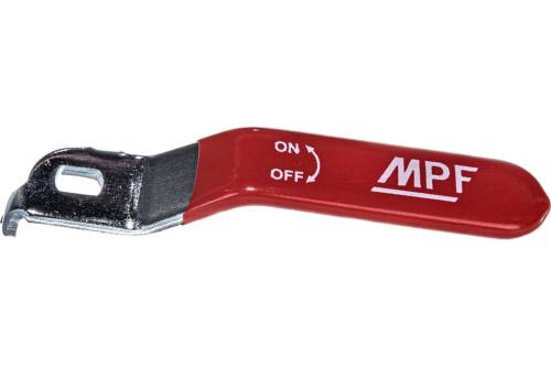 Рычаг усиленный, для крана, 1/2" - 3/4", красный прорезиненная, MP