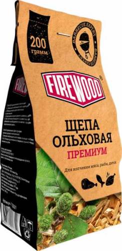 Щепа для копчения ольховая 200гр FIREWOOD 110501