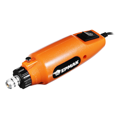 Дрель мини, гравёр, 12В,16000 об*мин, набор 80 пр. ЕРМАК 