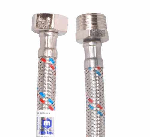 Подводка воды, 1/2", 1.2 м,  г - ш, "MATEU"
