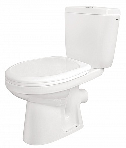 Унитаз-компакт САНТЕК АНИМО, косой, выпуск, ниж. подв., сиденье дюропласт, арматура (ЖЦ)