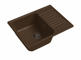 "GRANFEST-ECO" Мойка ECO, кварц, 620 мм х 480 мм, терракот, без комплектаци, 40384