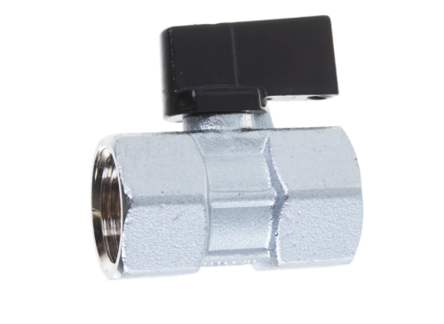 Кран шар. 1/2" г-г  МИНИ, ник., лат.,10 БАР FORNARA