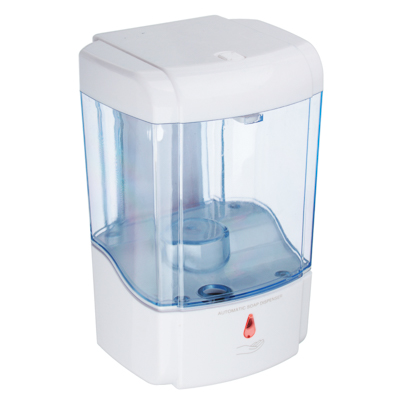 SonWelle Дозатор для жидкого мыла, настенный, пластик, 600мл, сенсорный на батарейках, белый