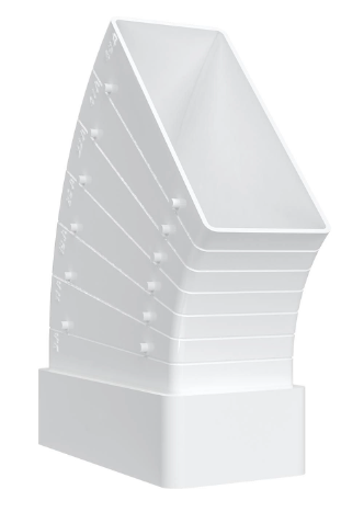 Колено КРП 60х120 разноугловое пластик ERA