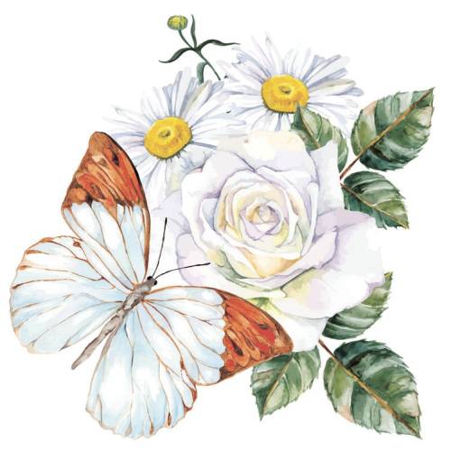 Шторка д/в тканевая MZ-139 "Цветочное настроение" 180х200см