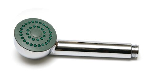 Лейка душевая MELODIA 1 функция, d61мм, хром/зеленый MKP20428P