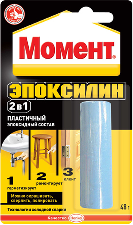 Момент Эпоксилин 2 в 1 пластичный эпоксидный состав (48 г) (ЖЦ) 