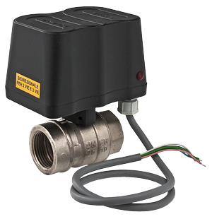 Кран шар. двухходовой 3/4", с сервоприводом