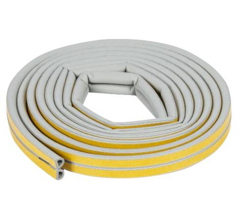 Уплотнитель для окон и дверей Axton D-профиль 6М цвет серый