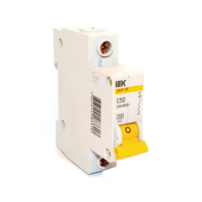 Автомат выключатель модульный 1п C 50А 4.5кА ВА47-29 IEK MVA20-1-050-C