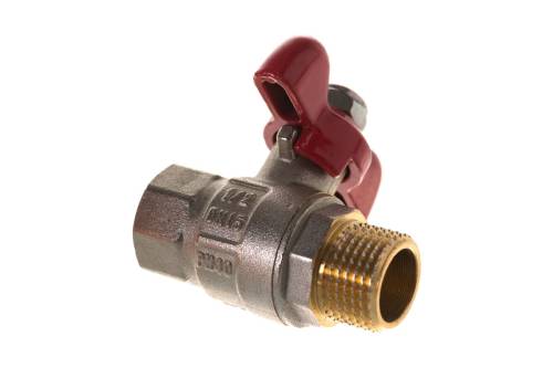 Кран шар. 1/2" г-ш бант. PRO AQUA FWB61-m15-f15x