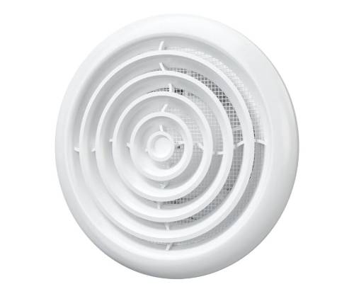 Вентилятор осевой канальный FLOW D 125 вытяжной с круглой решеткой с двигателем на ш/подшип. ERA