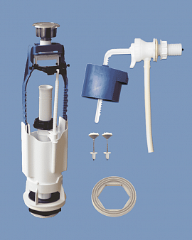 Арматура д/унит., (Псков), 1/2", бок.подв.,хром. кноп.,мини поплавок 14/1-34