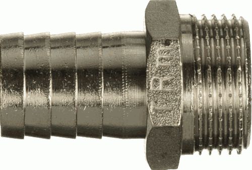 Переходник для резин. шланга  3/4" ш - 20 мм,  ник.лат., TRM 06228