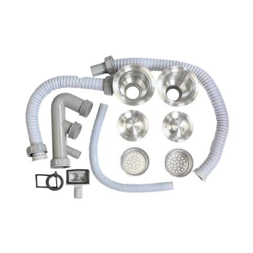 Сифон двойной для мойки ProfLine AISI 304 Ø3 1/2 