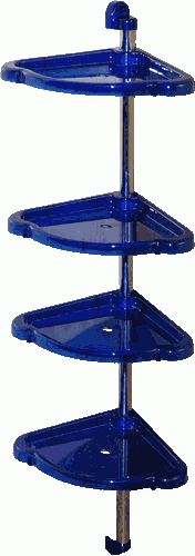 Этажерка угловая BEROSSI "Элансия" 12910 синяя-полупрозрачная