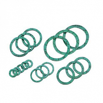 Прокладка паронит для радиатора 1" 1,0, зеленая 13/Р-1,0