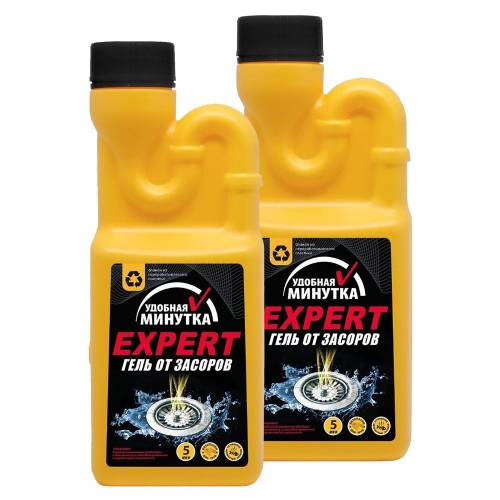 Уникум УДОБНАЯ МИНУТКА Эксперт гель д/удаления засоров с гипохлоритом 500мл. *1/12