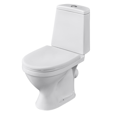 Унитаз-компакт Прайм (нижний подвод, воронк, косой выпуск, антивсплеск ) Santeri (ЖЦ)