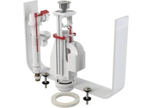 Арматура д/унит. (Чехия) со стоп кнопкой (нижний впуск) SA2000S 3/8" CHROM ALCAPLAST, 88874