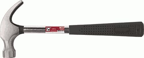 Молоток-гвоздодер с металлической обрезининой ручкой 450гр. (44613)