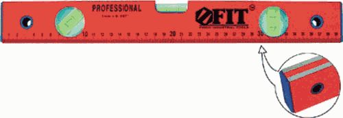 Уровень красный фрез. грань 600мм (18056)