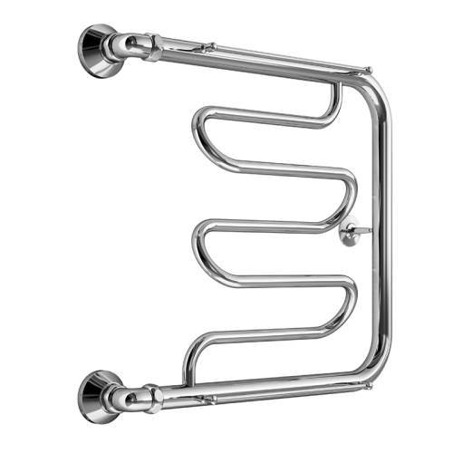 MELODIA Полотенцесушитель Foxtrot Plus МП-образный с полочкой 600 х 600мм 1" MTRFP6060