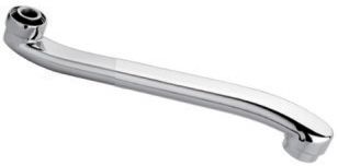 Излив плоский для ванны, S-образный, 40 см,  LEDEME L40S