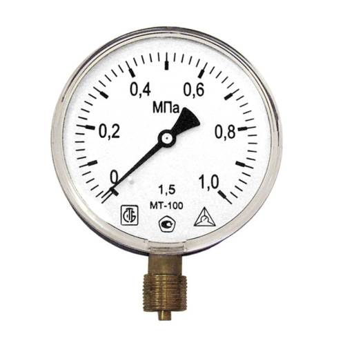 Манометр техн.показ.до 0,6МПа 100мм G1/2"