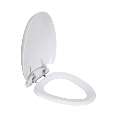 Сиденье для унитаза MELANA 800-821B дюропласт с микрол., белое, крепление черное