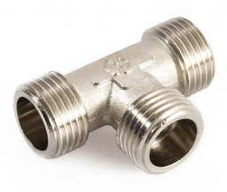 Тройник  1" ш-ш-ш., ник. лат., GF