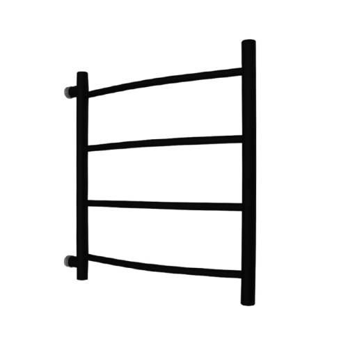MELODIA Полотенцесушитель Classica лесенка 500 х 600мм 1" П5 м/о 50 боковое подключение чёрный MTRCA