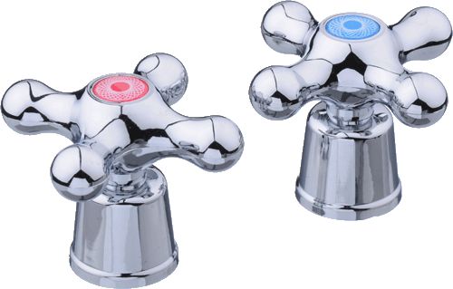 Маховик крест 8*24 Франт пластик (пара) 20263