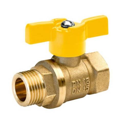 Кран шар. газовый БАЗ DN25 PN25 г-ш  бант, латунь