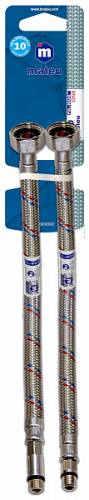 Подводка для смесителя "MATEU" FIL- NOX, 1/2 x М10*1 х 18(35), 1.0 м, (пара) 
