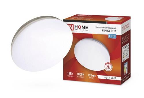 Светильник светод. DECO 36Вт 230В 4000К 2340лм 350х55мм НОЧНОЕ НЕБО IN HOME 4690612033556