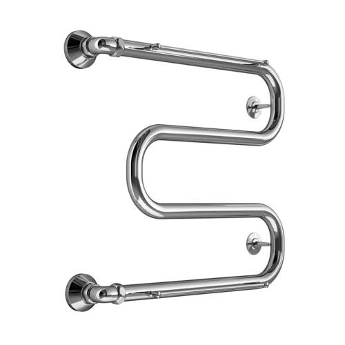 MELODIA Полотенцесушитель Simple Shelf М-образный б/кронштейна 50х50х1" с полкой MTRSS5050