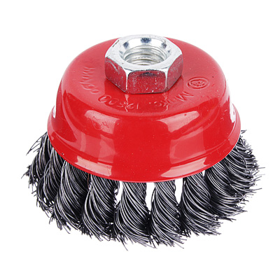 ЕРМАК Щетка металл. для УШМ 75мм/М14 крученая (чашка)