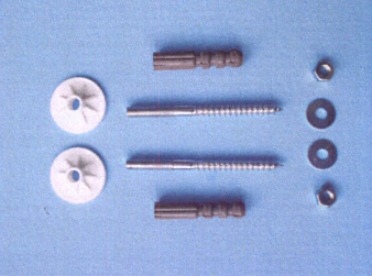 Крепеж умывальника "Тюльпан" с эксцентриком (цв. черный) СИМТЕК