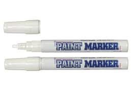 Маркер пеинт (лак) MunHwa (4мм) пластик, белый РМ-05