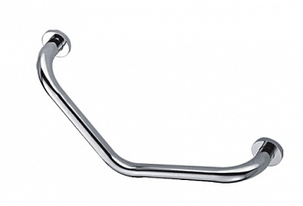 Поручень для ванны L - образный, настенный,  металл., "HAIBA"
