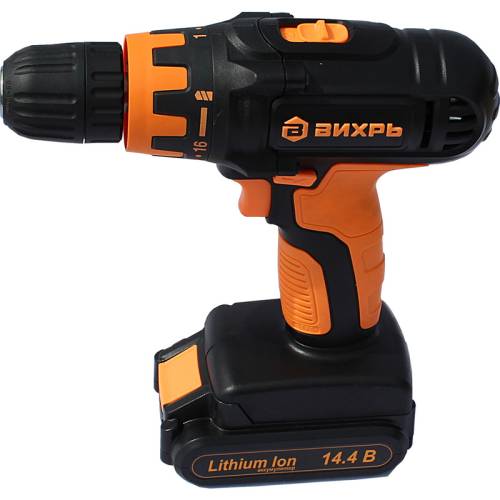 Дрель-шуруповерт аккумуляторная ДА-14,4Л-2К Вихрь (ЖЦ)