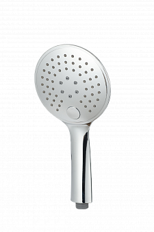 Лейка душевая ARGO FLORA, 3-х позиц., пластик, хром,1/2", переключатель кнопочный, подвес