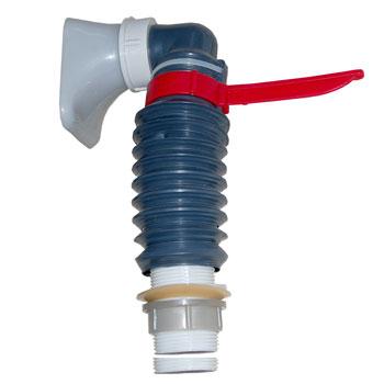 Арматура и гофра верхнего слива, черная